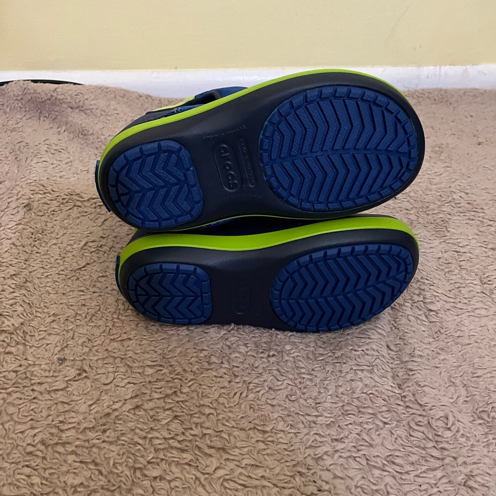 CROCS Blue and Green Rain & Snow Boots - Picture 5 of 8